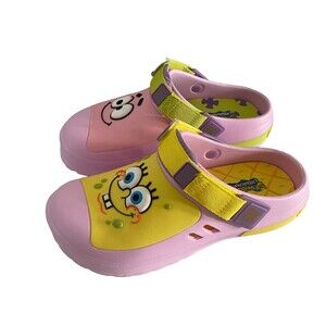NWOT SpongeBob SquarePants & Patrick Star Clogs Sandals Shoes Ground Up Men‎ 10